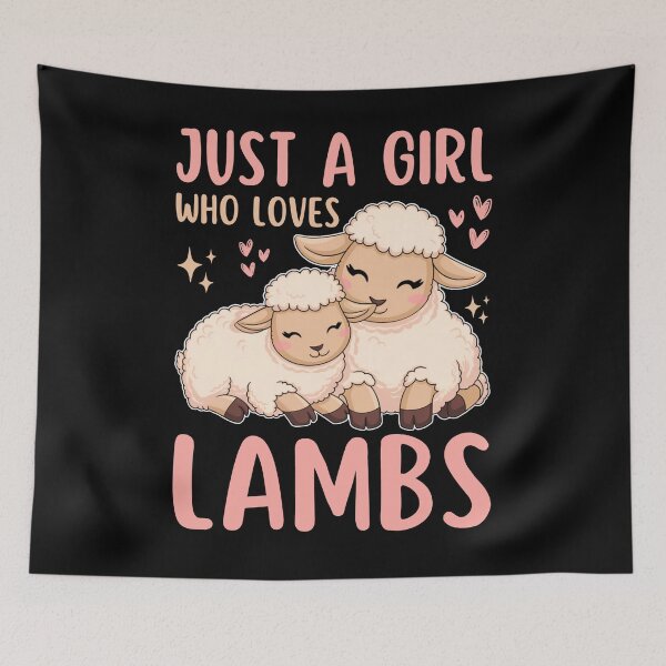 Item preview, Just a Girl Who Loves Lambs Girls Lamb Lover designed and sold by tigger shop.