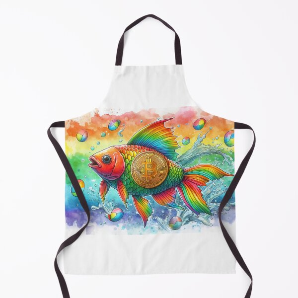 Item preview, Radiant Bitcoin Humpback Whale in Rainbowcore Watercolor designed and sold by Mechanical-Artt.