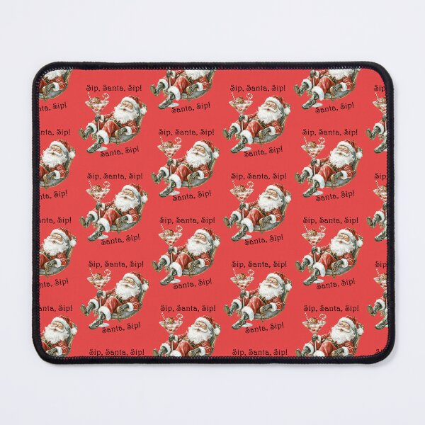 Item preview, Santa Reclining in Martini Glass Art designed and sold by ABArtByAlexST.