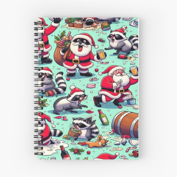 Item preview, Raccoon Rebellion in Santa’s Workshop– Perfect Gift designed and sold by Imaginarium of Chaos falcon88 .