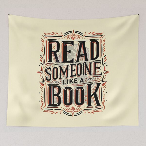 Item preview, Read Someone Like a Book, typography designed and sold by maxmaj.