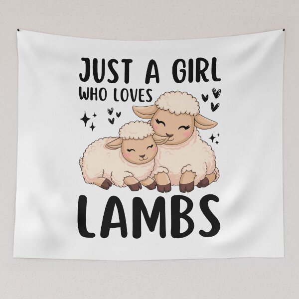 Item preview, Just a Girl Who Loves Lambs Girls Lamb Lover designed and sold by tigger shop.
