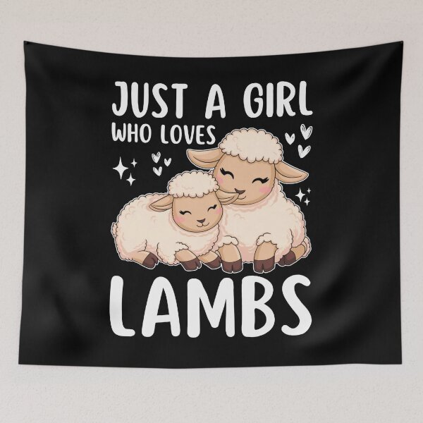 Item preview, Just a Girl Who Loves Lambs Girls Lamb Lover designed and sold by tigger shop.