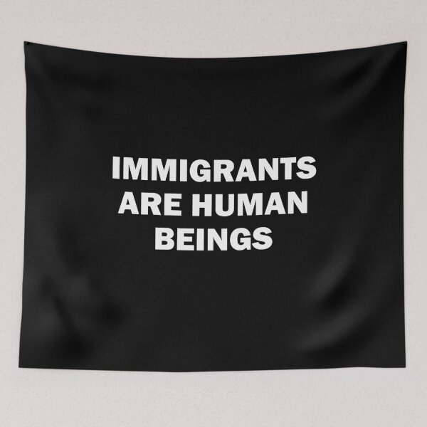 Item preview, Compassion Over Borders Immigrant Humanity Statement  designed and sold by The Junto Shop.