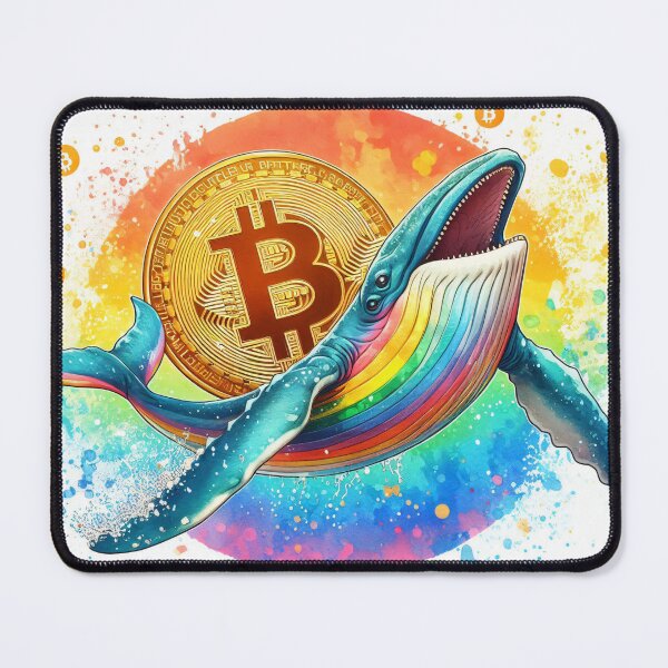 Item preview, Unique Bitcoin whale with Radiant Rainbowcore Colors designed and sold by Mechanical-Artt.