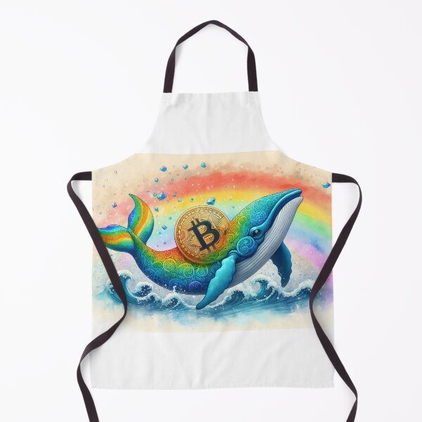 Item preview, Majestic Bitcoin Humpback in Vibrant Rainbowcore Watercolors designed and sold by Mechanical-Artt.