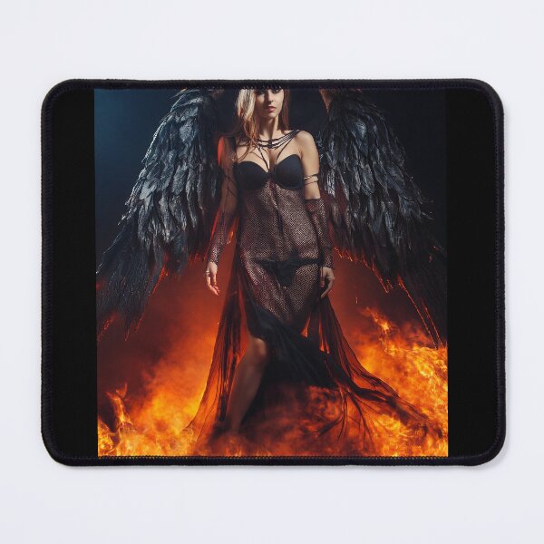 Item preview, fallen angel on fire  designed and sold by cosmicma.