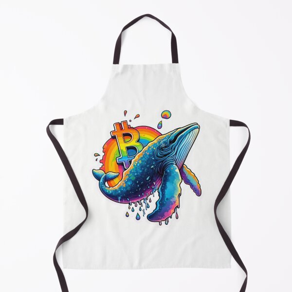 Item preview, Vibrant Bitcoin Humpback Whale in Rainbowcore Aesthetic designed and sold by Mechanical-Artt.
