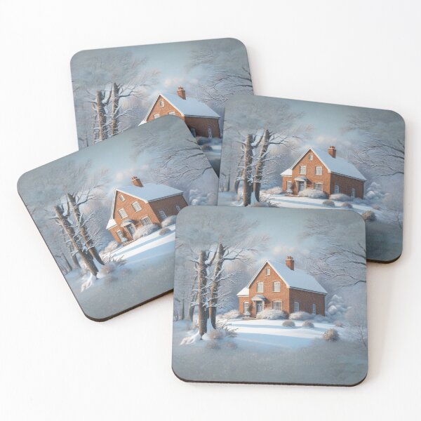 Item preview, Brick House in Winter designed and sold by Nerd-Mart.