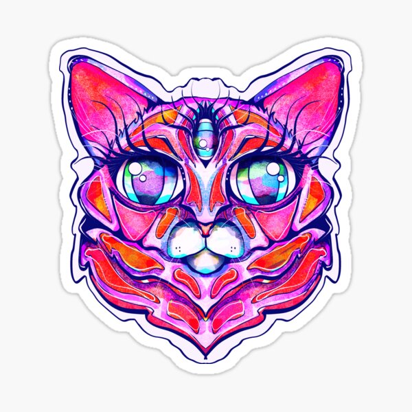 pink kitty club Sticker