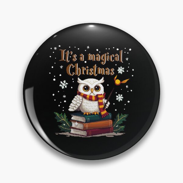Item preview, Magical Christmas Owl Pixel Art / Hedwig / christmas owl / Snowy Owl / owl xmas designed and sold by Krasnovaovaova.