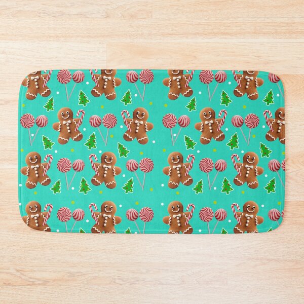 Item preview, Gingerbread and christmas candy pattern designed and sold by Topmel.