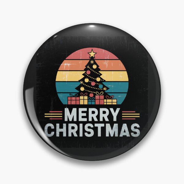 Item preview, Merry Christmas | Retro Sunset Christmas Tree Design designed and sold by cabana.space.