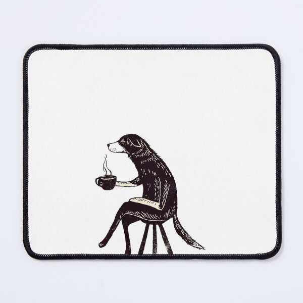 Item preview, coffee shop dog designed and sold by KNCSHOPPING.