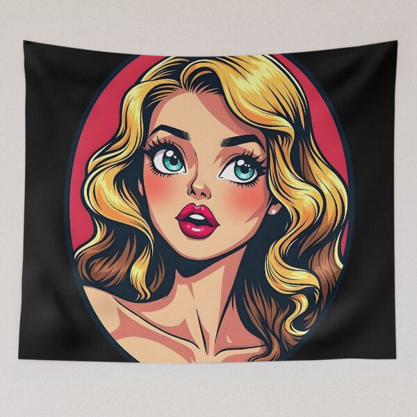 Item preview, Cute Classic Vintage Style Anime Girl designed and sold by TheArtOfPat.