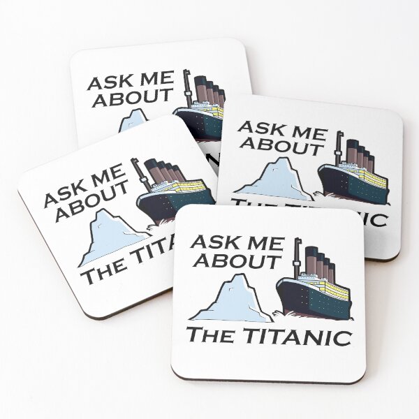 Item preview, Ask Me About the Titanic (black text) designed and sold by GoldenArchelon.