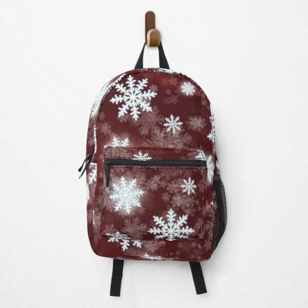Item preview, White Snowflakes - Red (background) Holiday Magic :) designed and sold by Myriel-Myriel.