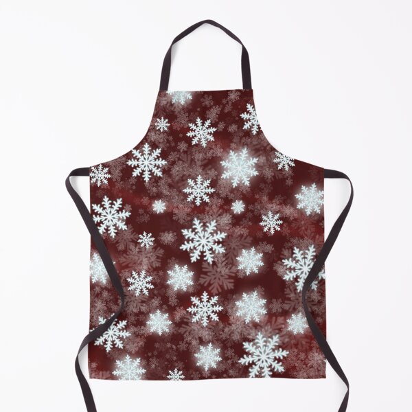 Item preview, White Snowflakes - Red (background) Holiday Magic :) designed and sold by Myriel-Myriel.