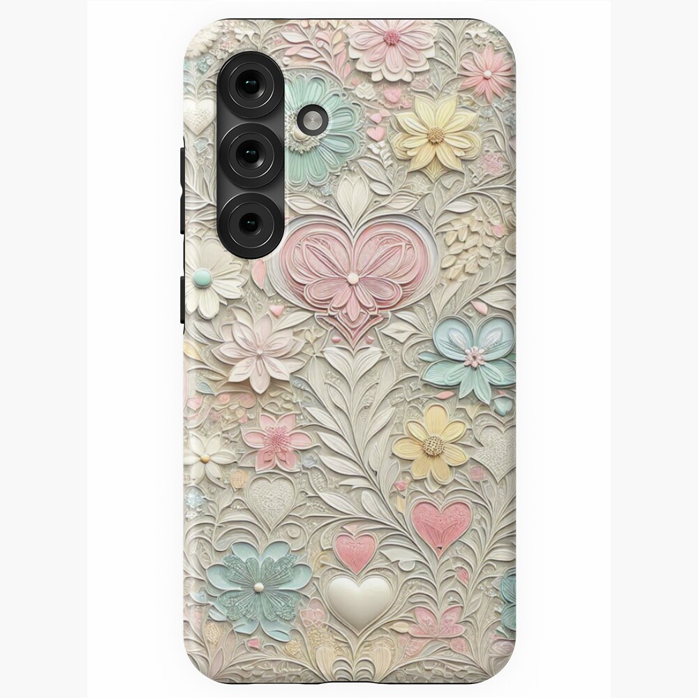 Tossed Medium Pastel Dots On White Samsung Case (select model)