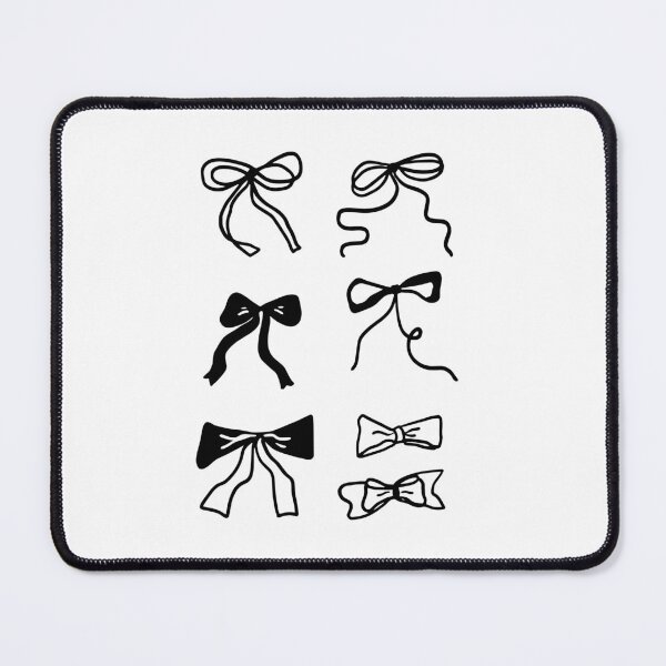 Item preview, Cute Bows Collection: Black and White Line Art designed and sold by RM-Journey.