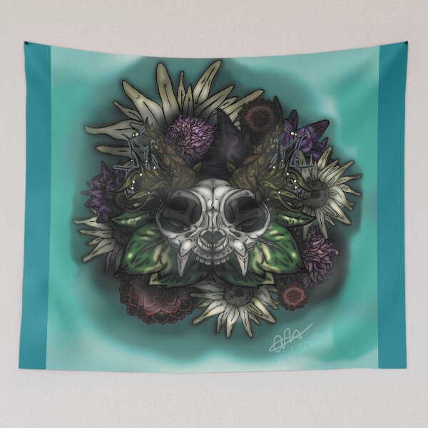 Item preview, Skull Cat designed and sold by AlexandriaArtzz.