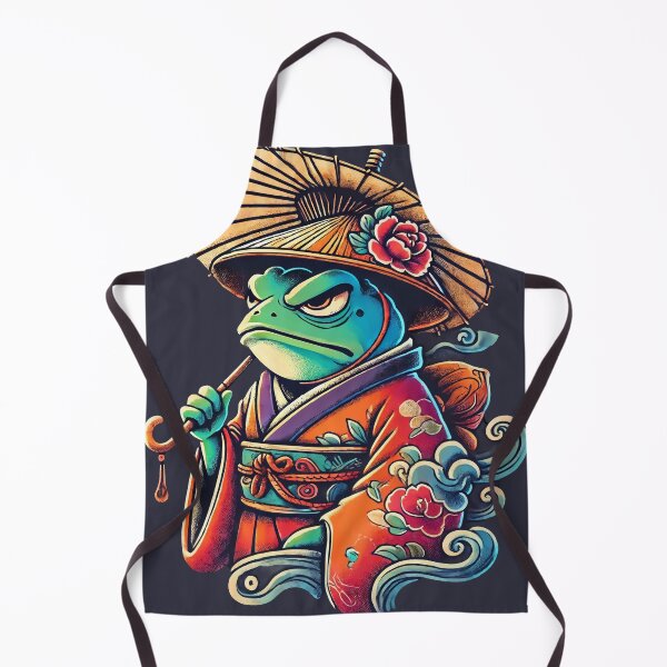 Item preview, Japanese Frog in Kimono - Samurai Spirit Frog designed and sold by Victor Shadehorn.