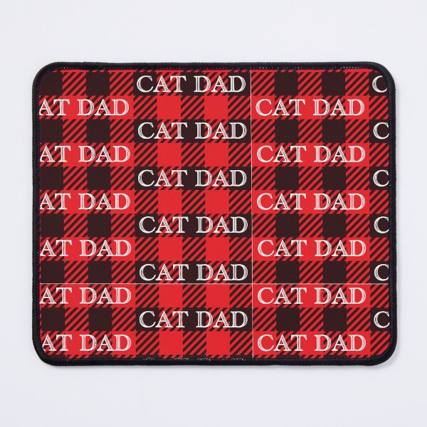 Item preview, Buffalo plaid cat dad designed and sold by MailboxJim.