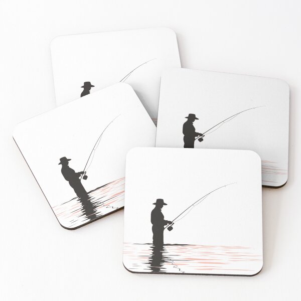 Item preview, A silhouette of a fisherman  designed and sold by JOTAMIKE.