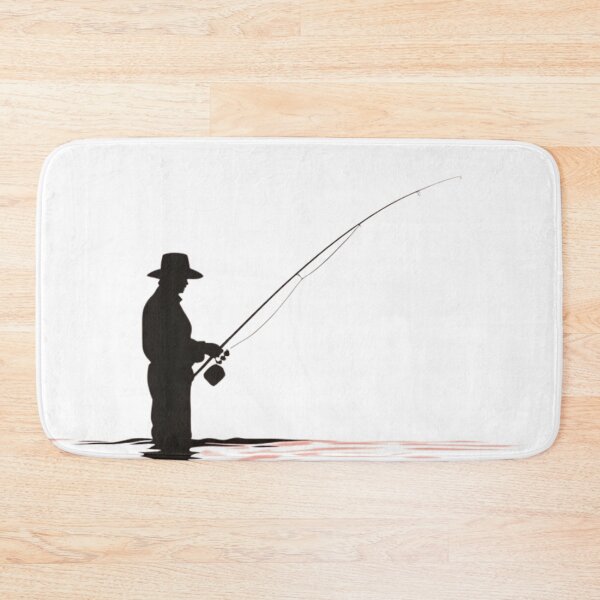 Item preview, A silhouette of a fisherman  designed and sold by JOTAMIKE.
