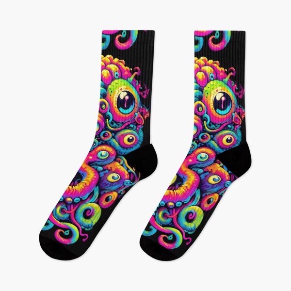 Item preview, Neon Lovecraftian Horror - Psychedelic Mythos Monster  designed and sold by Victor Shadehorn.