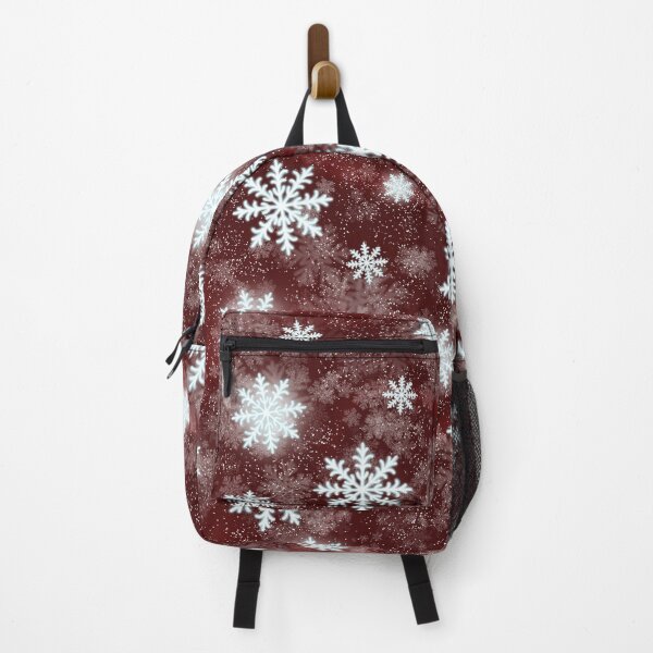 Item preview, White Snowflakes and Sparkles - Red Holiday Magic :) designed and sold by Myriel-Myriel.