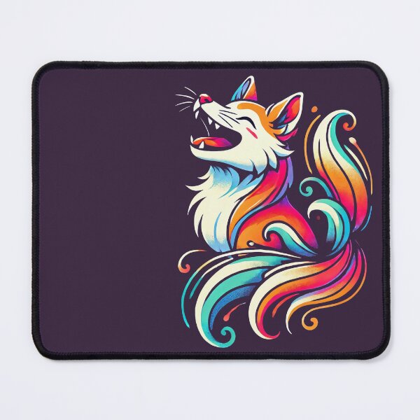 Item preview, Vibrant Kitsune Fox - Colorful Japanese Spirit Animal designed and sold by Victor Shadehorn.
