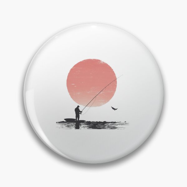 Item preview, A silhouette of a fisherman designed and sold by JOTAMIKE.
