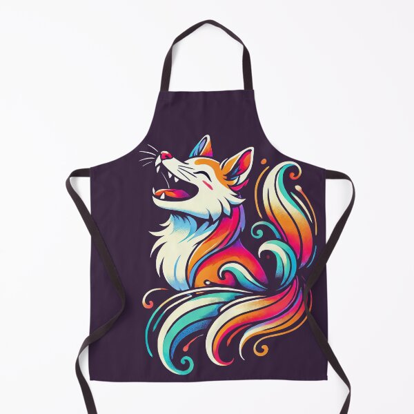 Item preview, Vibrant Kitsune Fox - Colorful Japanese Spirit Animal designed and sold by Victor Shadehorn.