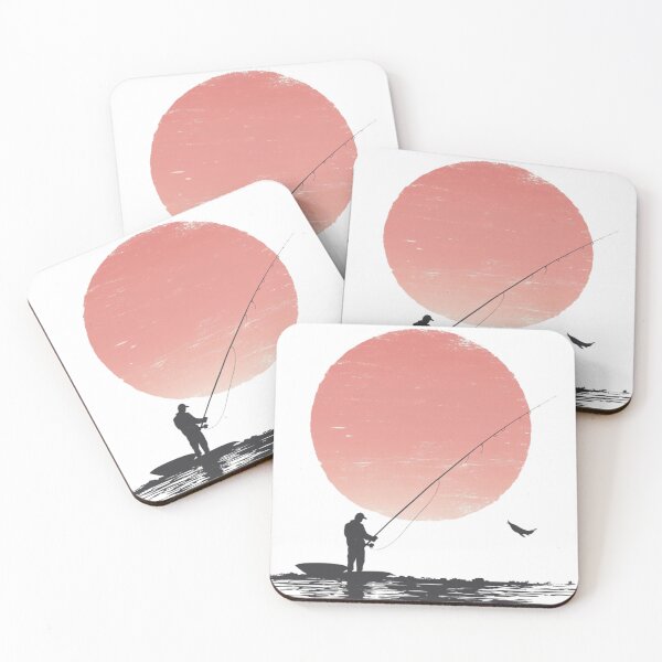Item preview, A silhouette of a fisherman  designed and sold by JOTAMIKE.