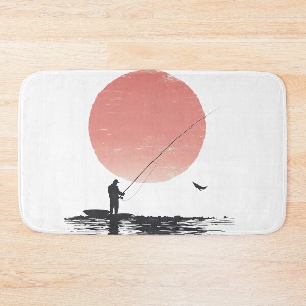 Item preview, A silhouette of a fisherman  designed and sold by JOTAMIKE.