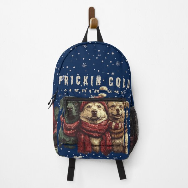 Item preview, Fricken Cold! Winter Funny Freezing Dogs designed and sold by NikoDeeko.