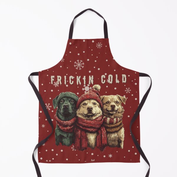 Item preview, Fricken Cold! Winter Funny Freezing Dogs designed and sold by NikoDeeko.
