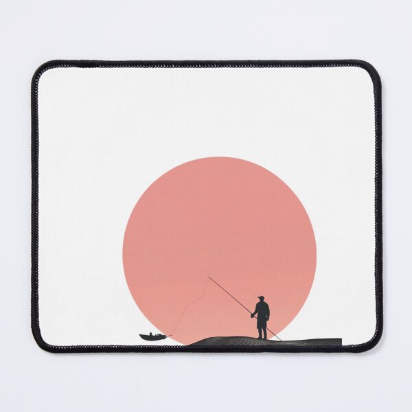 Item preview, A silhouette of a fisherman designed and sold by JOTAMIKE.
