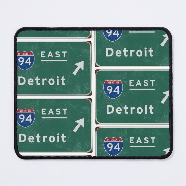 Item preview, Detroit 94 East Freeway Sign Michigan designed and sold by PIXEL POP DESIGNS - Beyond the Norm!.