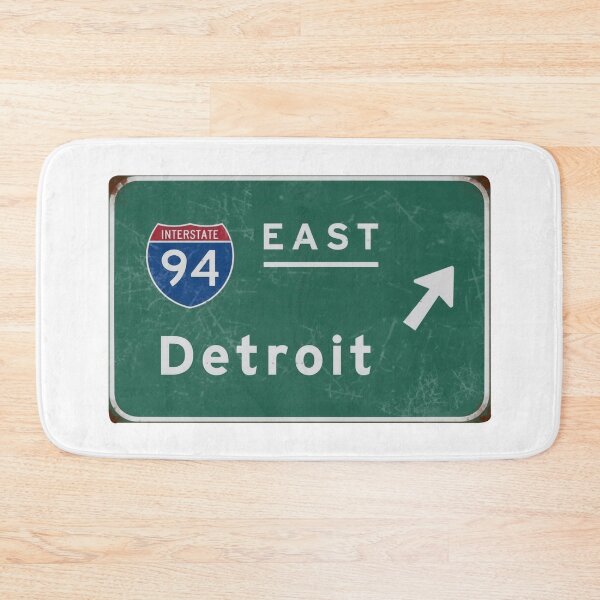 Item preview, Detroit 94 East Freeway Sign Michigan designed and sold by PIXEL POP DESIGNS - Beyond the Norm!.
