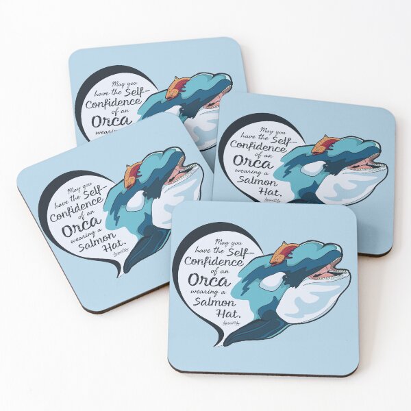 Item preview, Orca with Salmon Hat Design designed and sold by Free-Spirit-Meg.