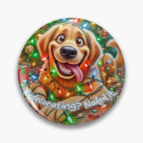 Item preview, Golden Retriever’s Holiday Mischief designed and sold by gleefulme.