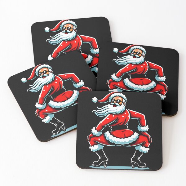 Item preview, Sassy Santa Strikes a Pose – Funny Christmas Art designed and sold by DrawHandArt.