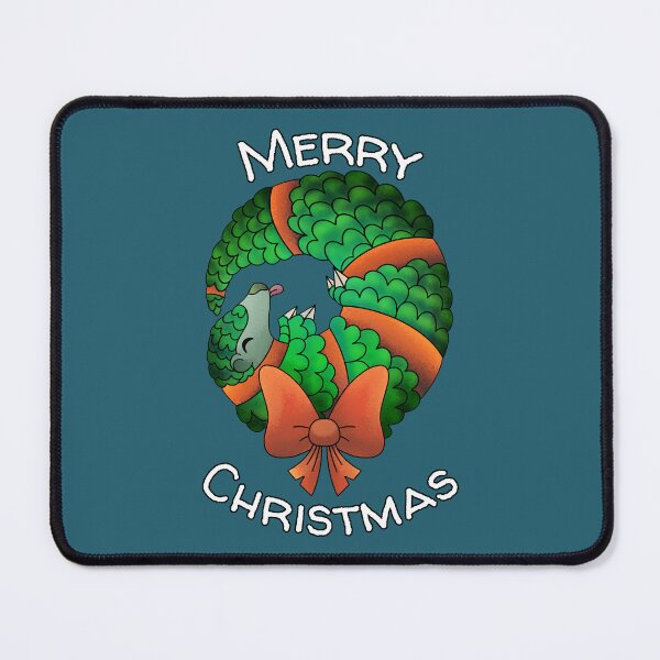 Item preview, Merry Christmas Pangolin - Cute Christmas Wreath designed and sold by Whiskrow.