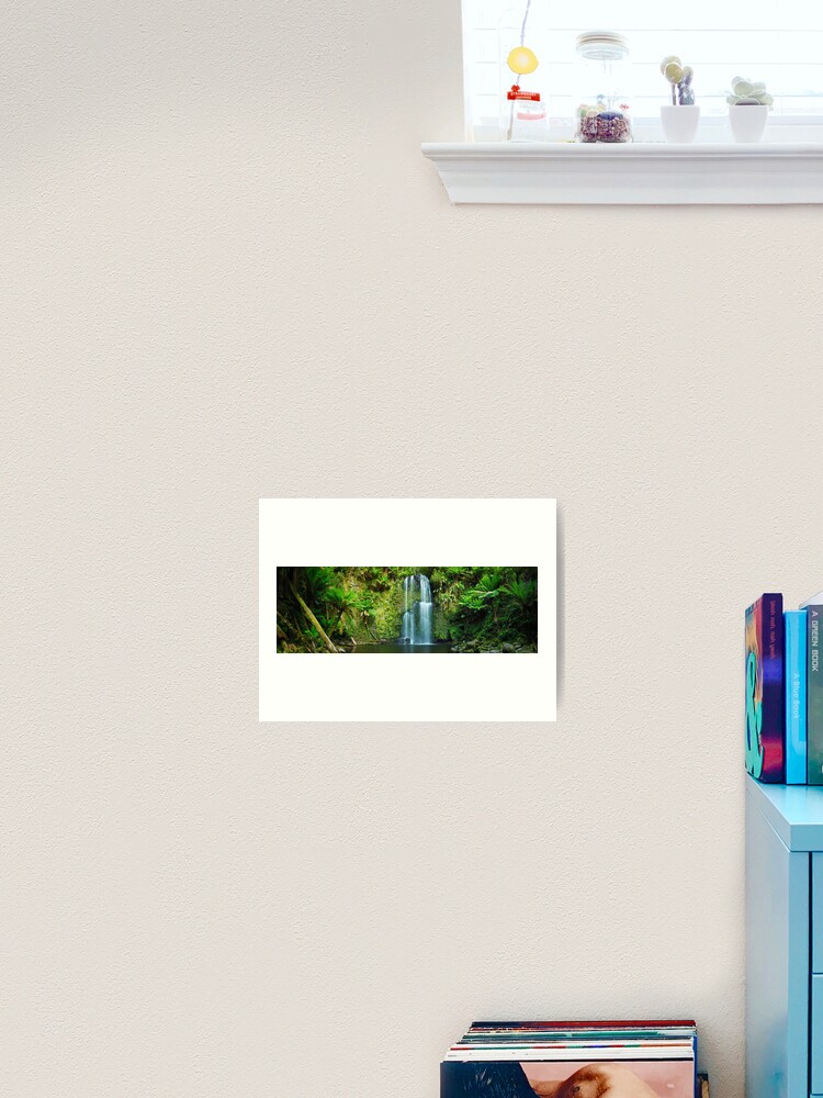 Thumbnail 2 of 3, Art Print, Beauchamp Falls, Otways, Great Ocean Road, Victoria, Australia designed and sold by Chockstone.