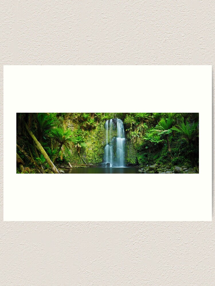 Thumbnail 1 of 3, Art Print, Beauchamp Falls, Otways, Great Ocean Road, Victoria, Australia designed and sold by Chockstone.