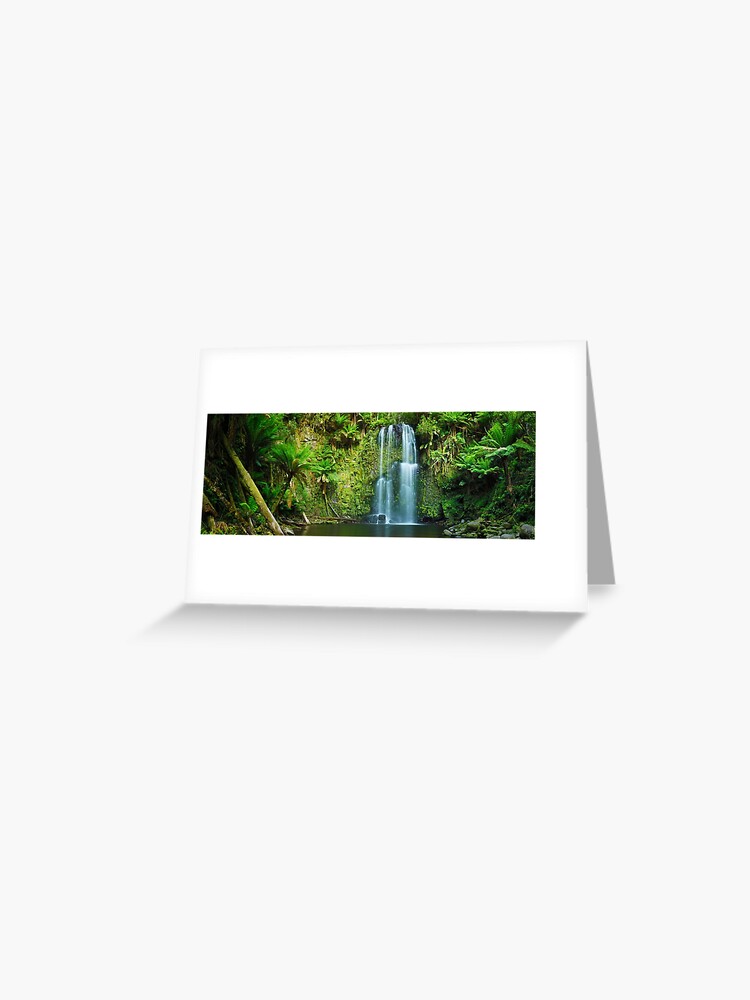 Thumbnail 1 of 2, Greeting Card, Beauchamp Falls, Otways, Great Ocean Road, Victoria, Australia designed and sold by Chockstone.