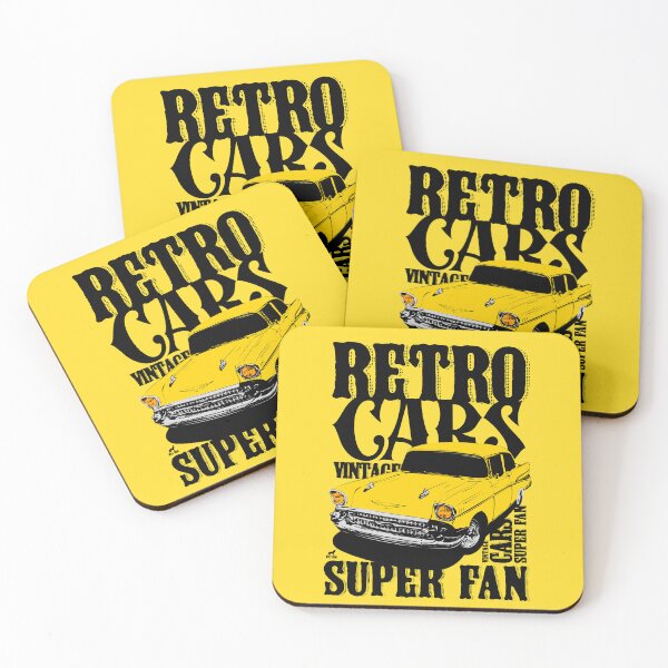 Item preview, Vintage Car, Retro Car, Cuban Car, Yellow Car designed and sold by WolfHowl1.