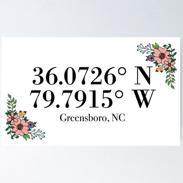 Item preview, Greensboro, NC Coordinates designed and sold by mynameisliana.